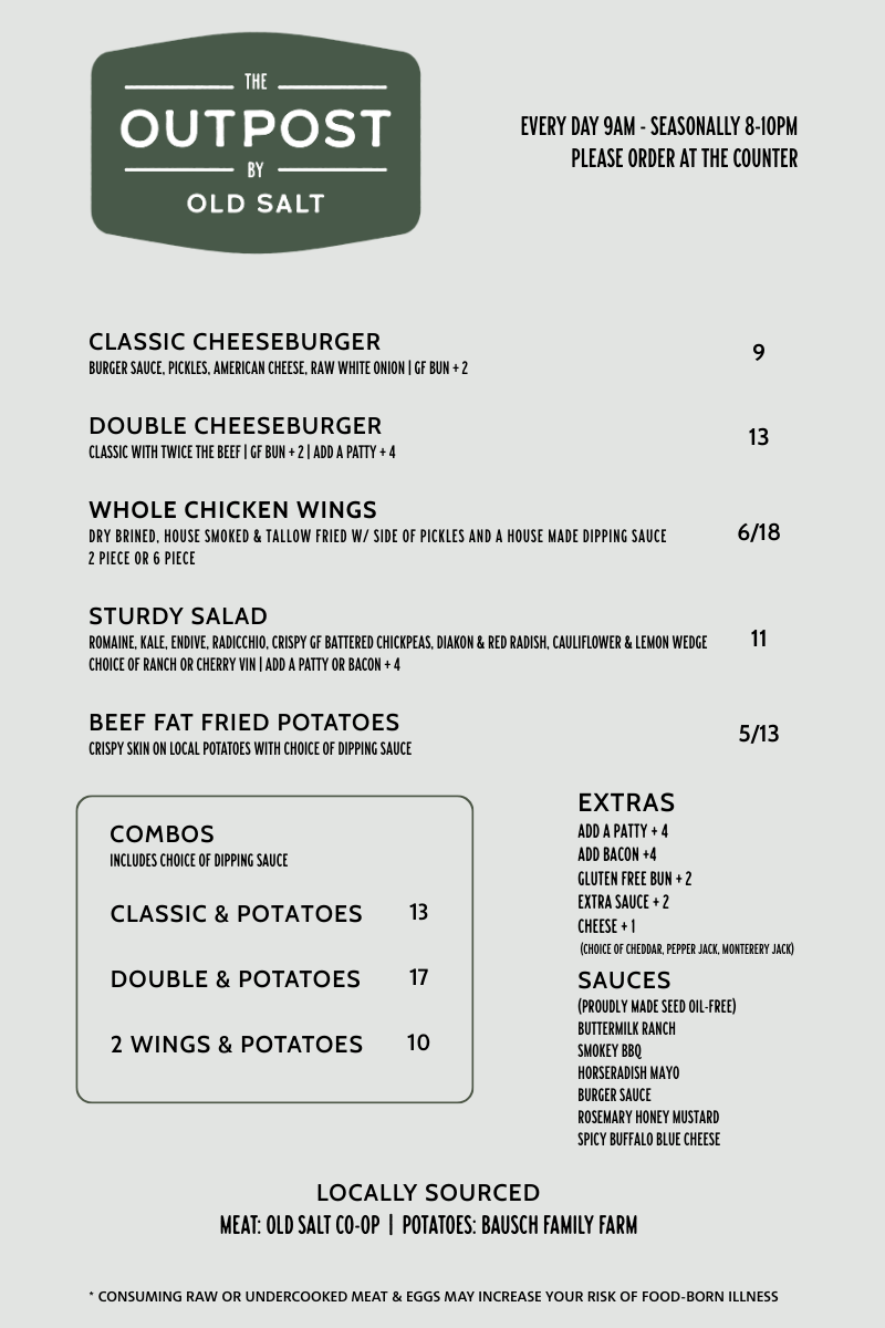 The Outpost Restaurant | Old Salt Helena, Montana – Old Salt Co-op