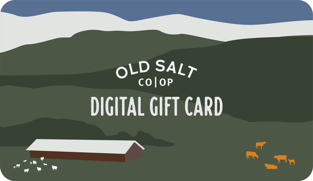 digital gift card for Old Salt Co-Op purchases