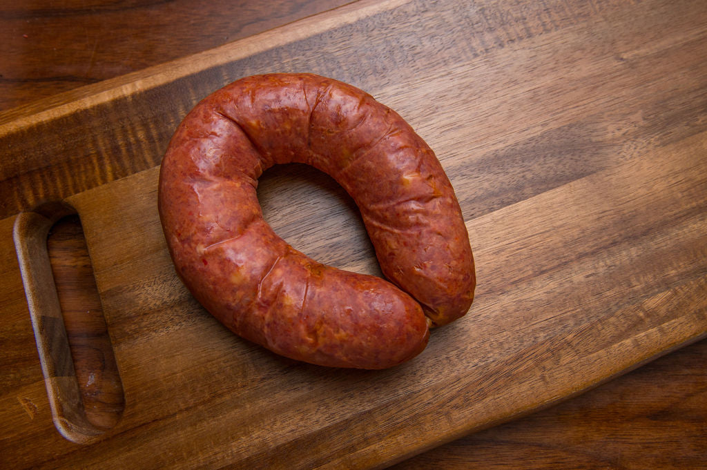 Smoked Sausage with Sheep's Cheese