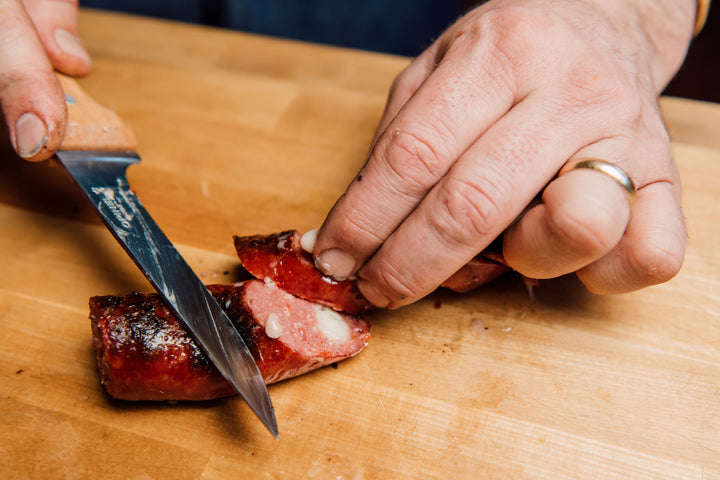 Smoked Sausage with Sheep's Cheese