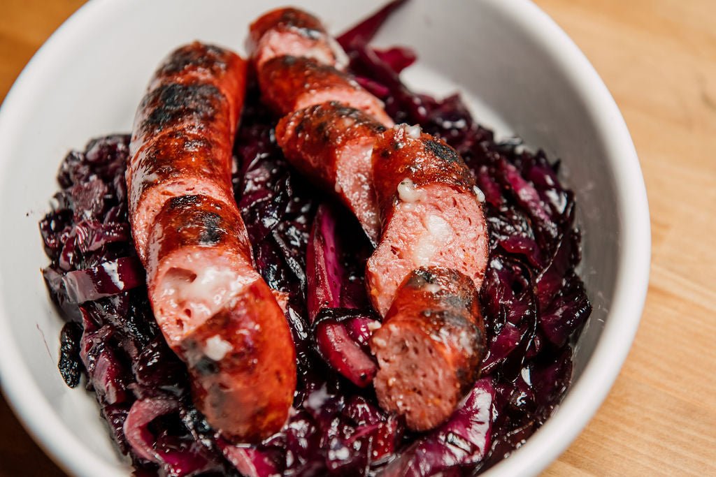 Smoked Sausage with Sheep's Cheese - Value Added - Old Salt Co - op