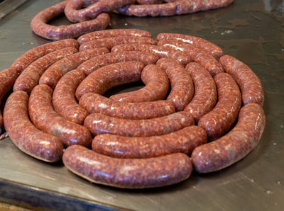Bacon Jalapeno Cheeseburger Sausage -Value Added-Old Salt Co-op